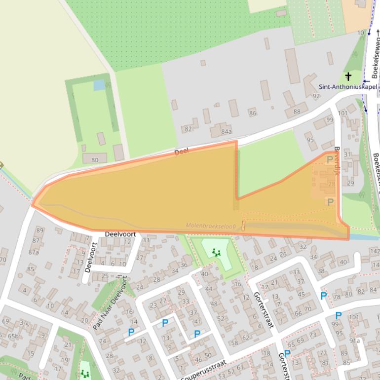 Kaart van postcodegebied 5421KV.