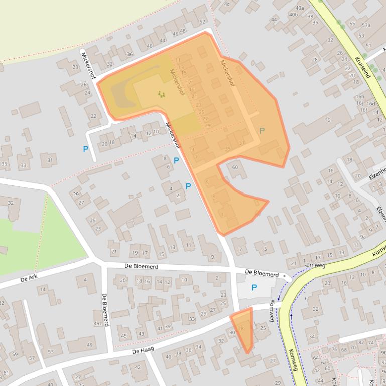 Kaart van postcodegebied 5421NN.