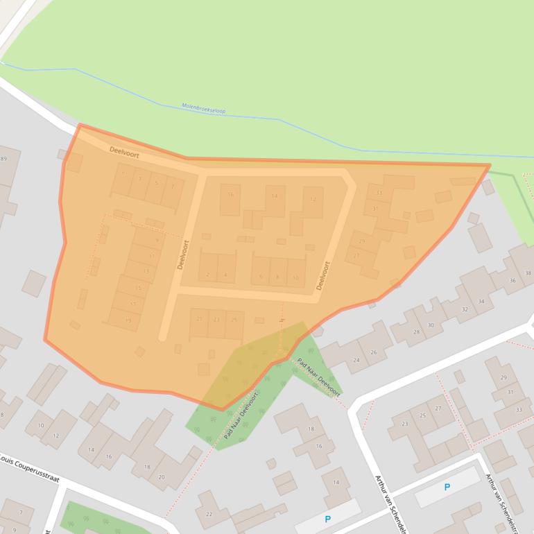 Kaart van postcodegebied 5421RZ.