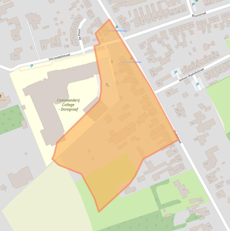 Kaart van postcodegebied 5421WC.