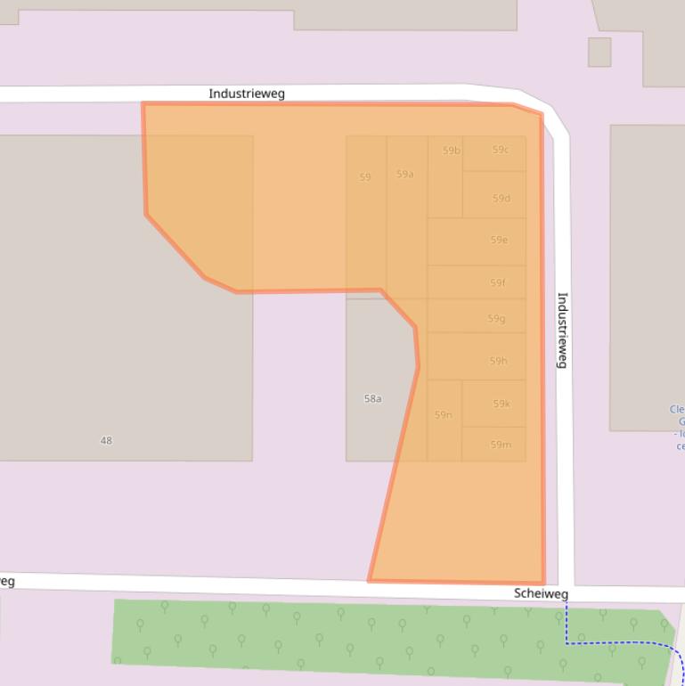 Kaart van postcodegebied 5422VJ.
