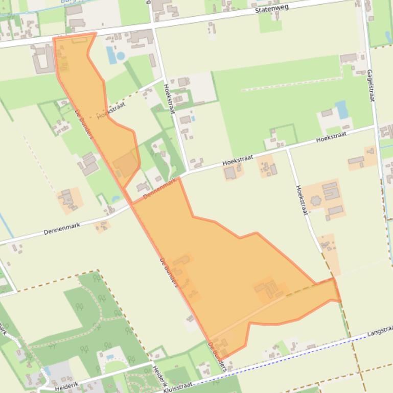 Kaart van postcodegebied 5428GC.