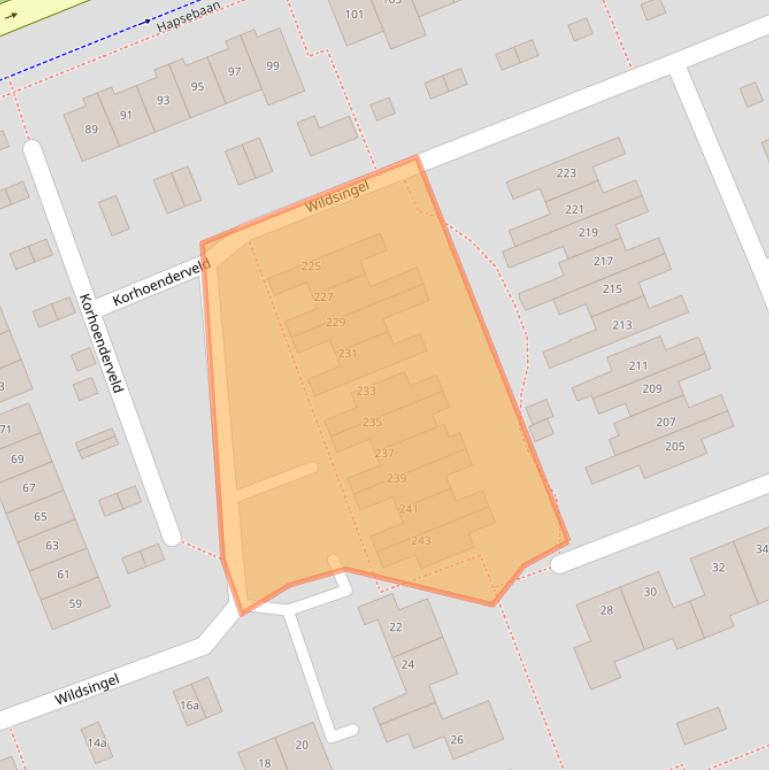 Kaart van postcodegebied 5431HG.