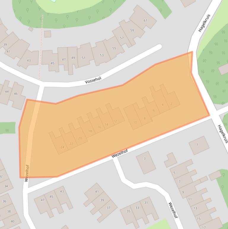 Kaart van postcodegebied 5431LP.