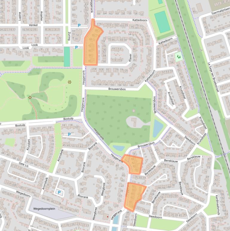 Kaart van postcodegebied 5432CB.