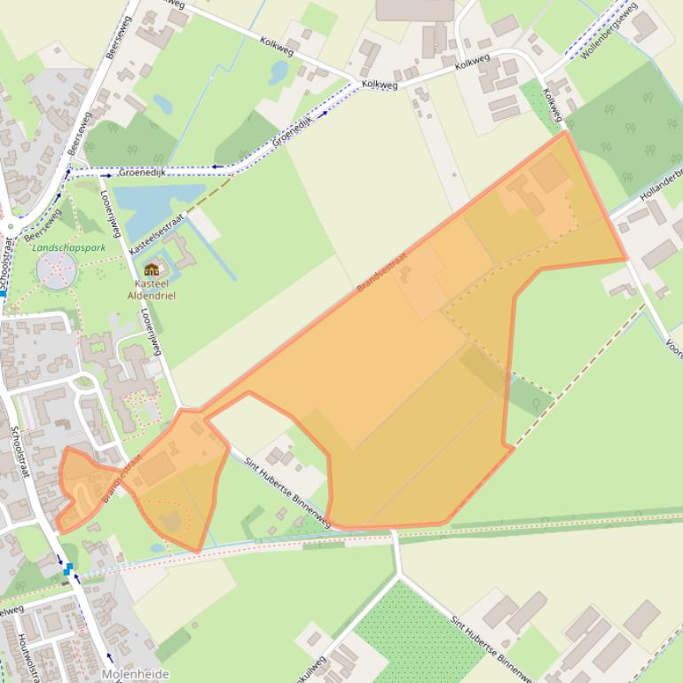 Kaart van postcodegebied 5451NW.