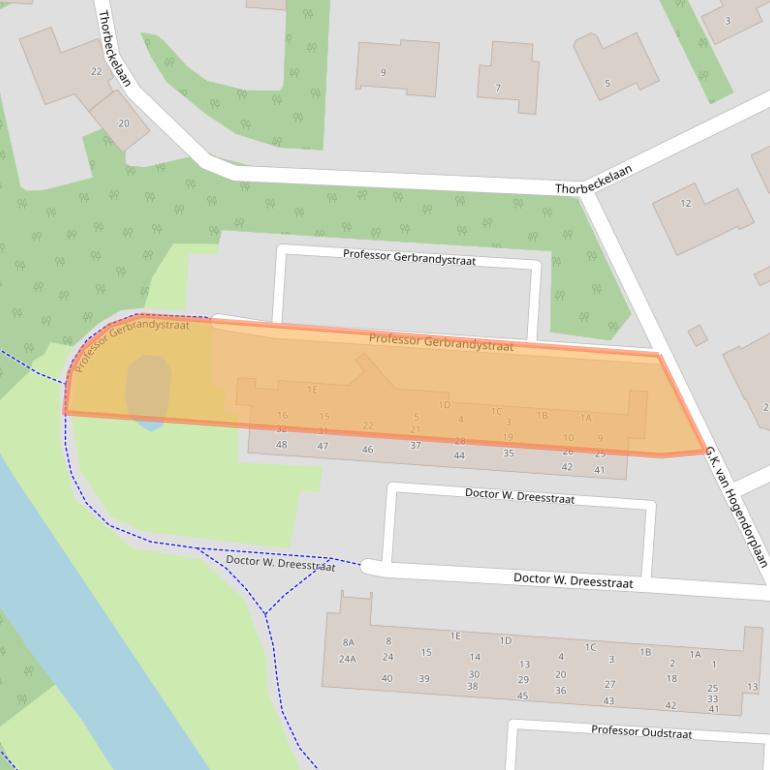 Kaart van postcodegebied 5463BK.