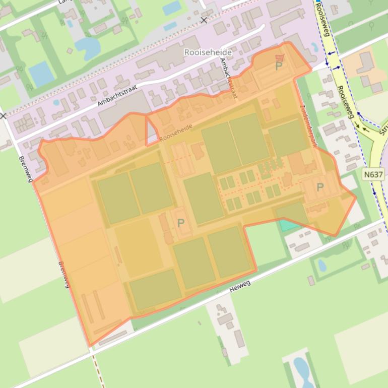 Kaart van postcodegebied 5481SG.