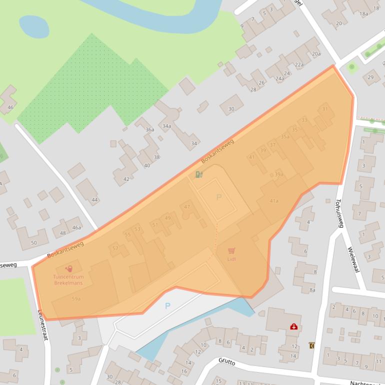 Kaart van postcodegebied 5492BV.