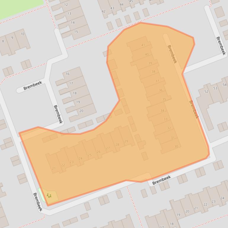 Kaart van postcodegebied 5501AB.