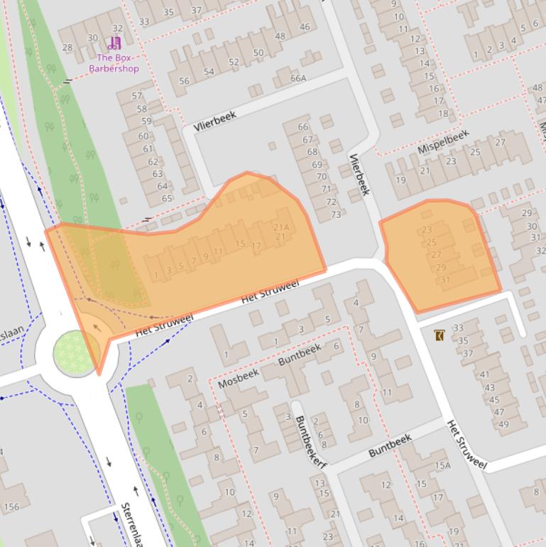 Kaart van postcodegebied 5501AN.