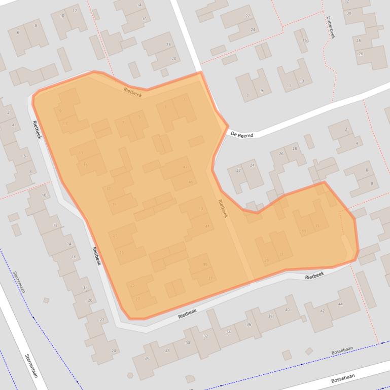 Kaart van postcodegebied 5501CA.