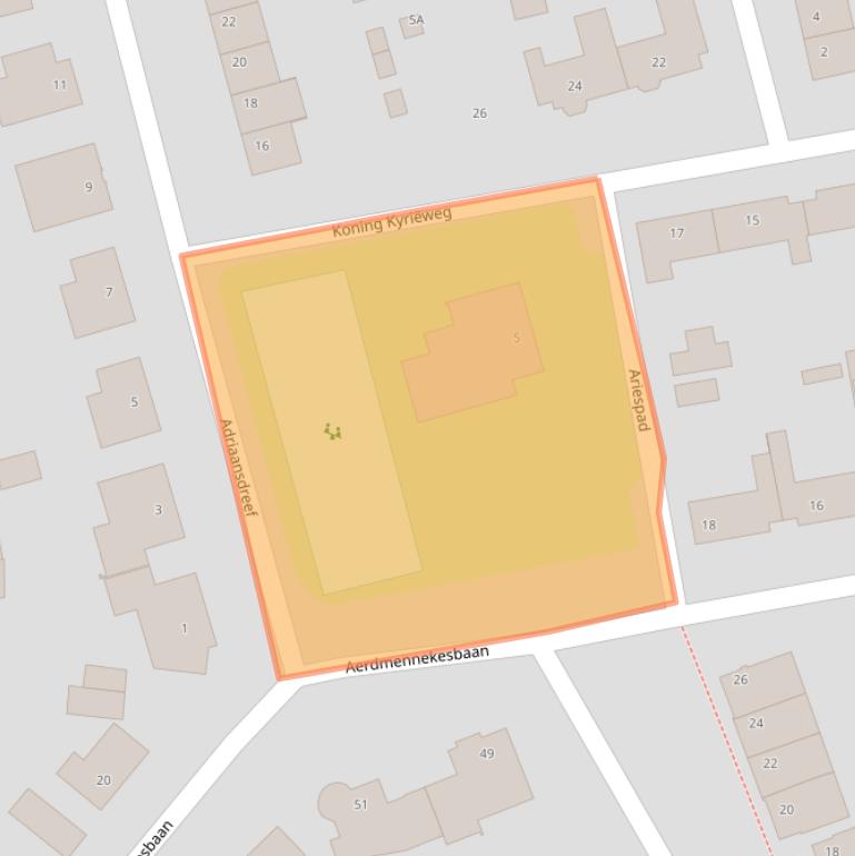 Kaart van postcodegebied 5503EZ.