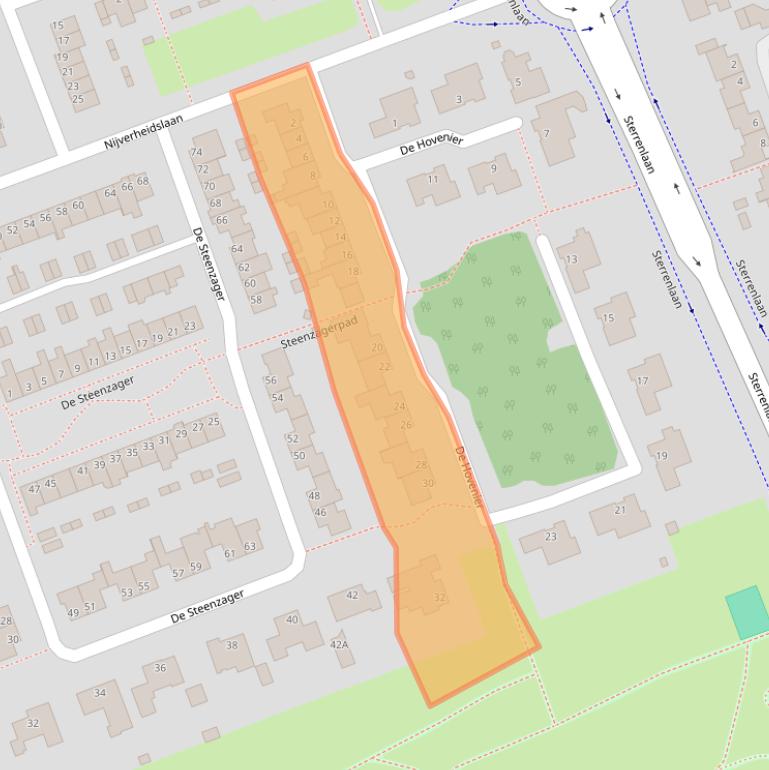 Kaart van postcodegebied 5506GL.