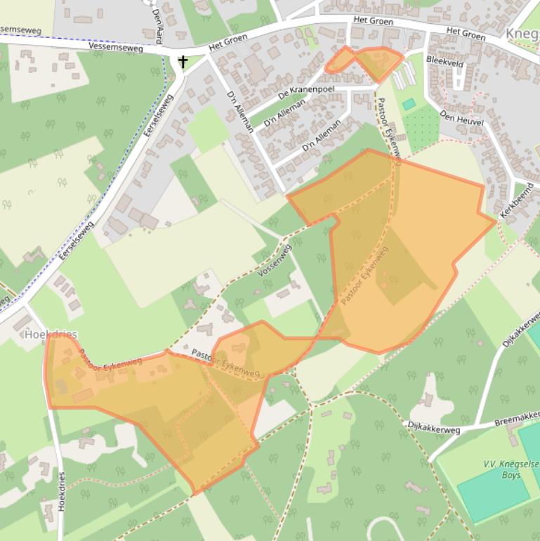 Kaart van postcodegebied 5511KV.