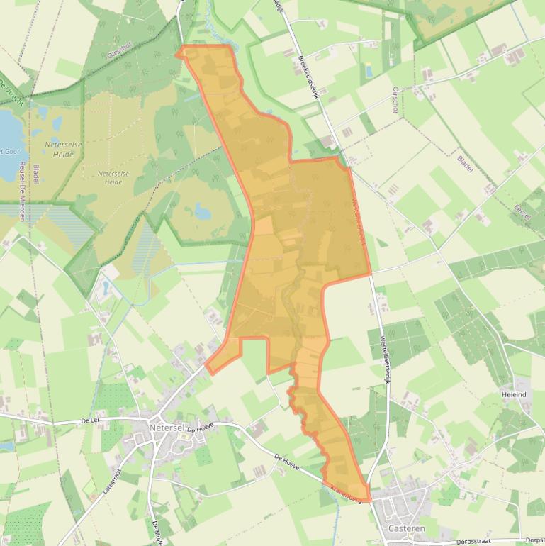 Kaart van postcodegebied 5534AT.