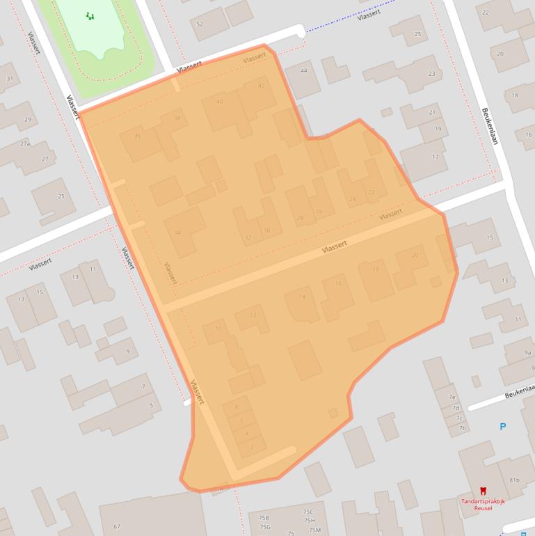 Kaart van postcodegebied 5541VG.