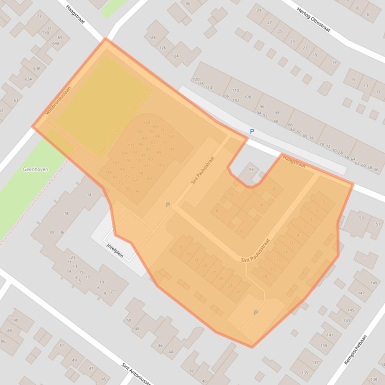 Kaart van postcodegebied 5552HZ.