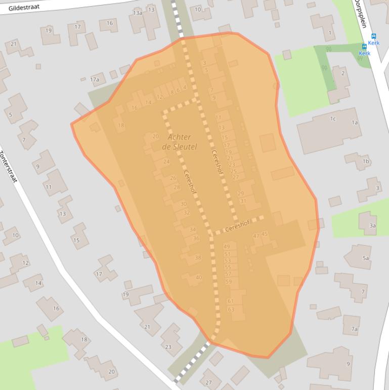 Kaart van postcodegebied 5561CD.