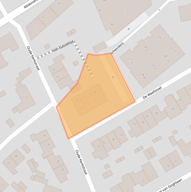 Kaart van postcodegebied 5581KD.