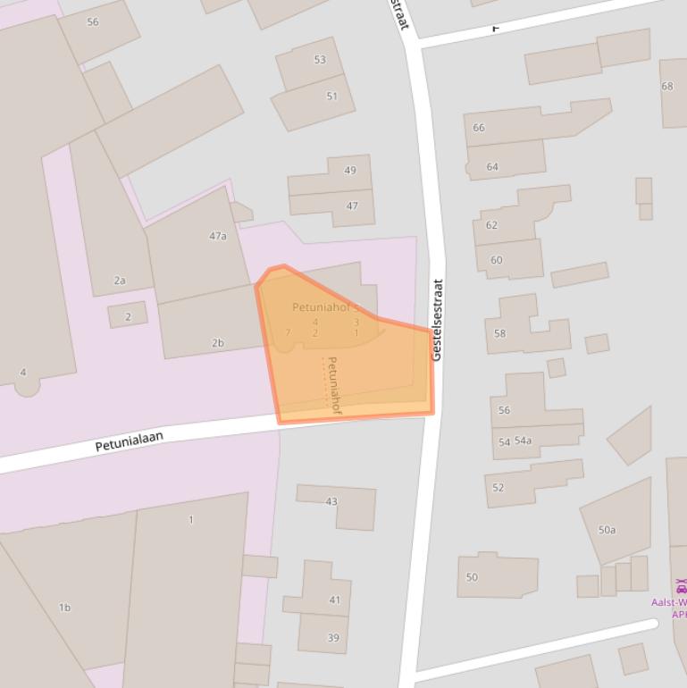 Kaart van postcodegebied 5582GS.