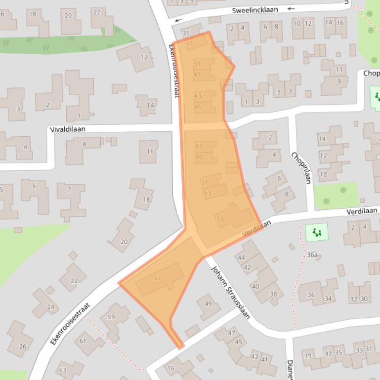 Kaart van postcodegebied 5583TD.