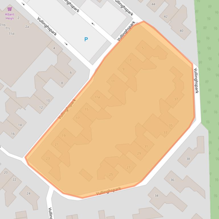 Kaart van postcodegebied 5591DA.