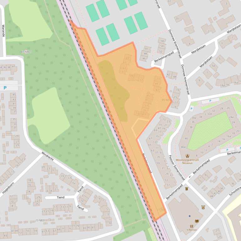 Kaart van postcodegebied 5591GL.