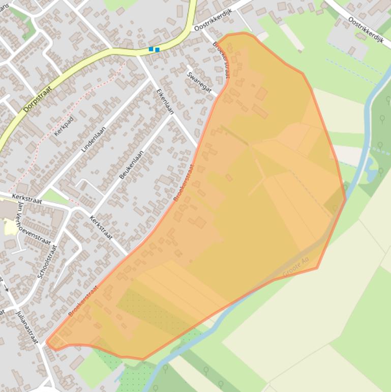 Kaart van postcodegebied 5595CW.