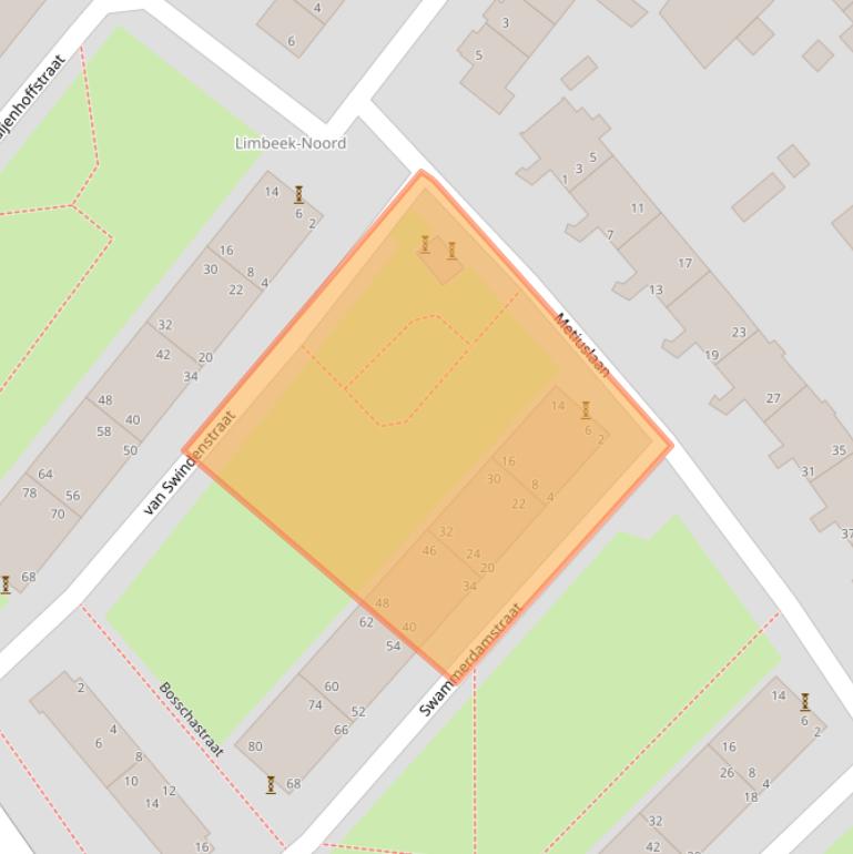 Kaart van postcodegebied 5612PS.