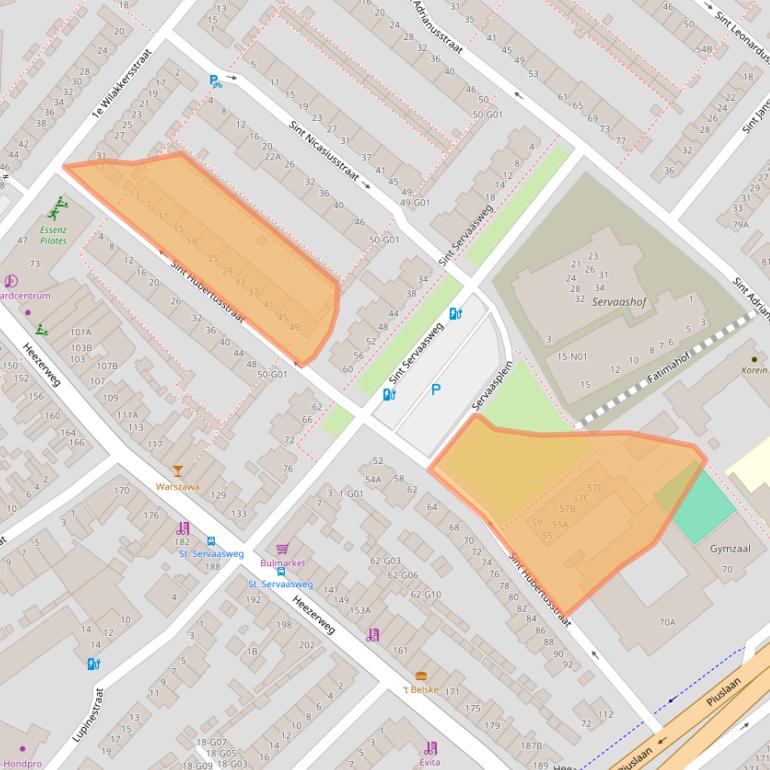 Kaart van postcodegebied 5614CH.