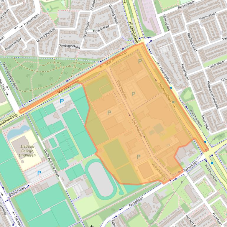 Kaart van postcodegebied 5624EB.