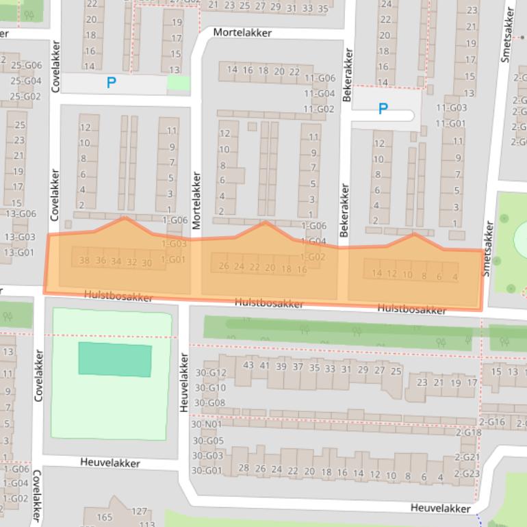 Kaart van postcodegebied 5625VT.