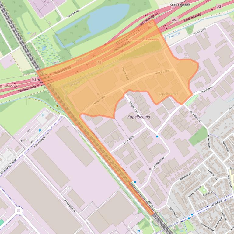 Kaart van postcodegebied 5626DC.