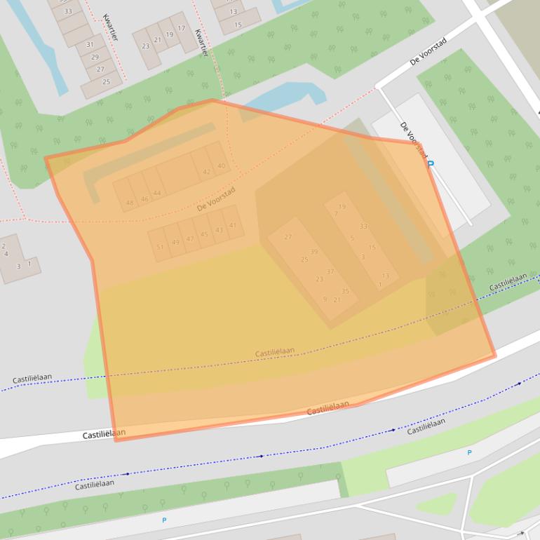 Kaart van postcodegebied 5629CA.