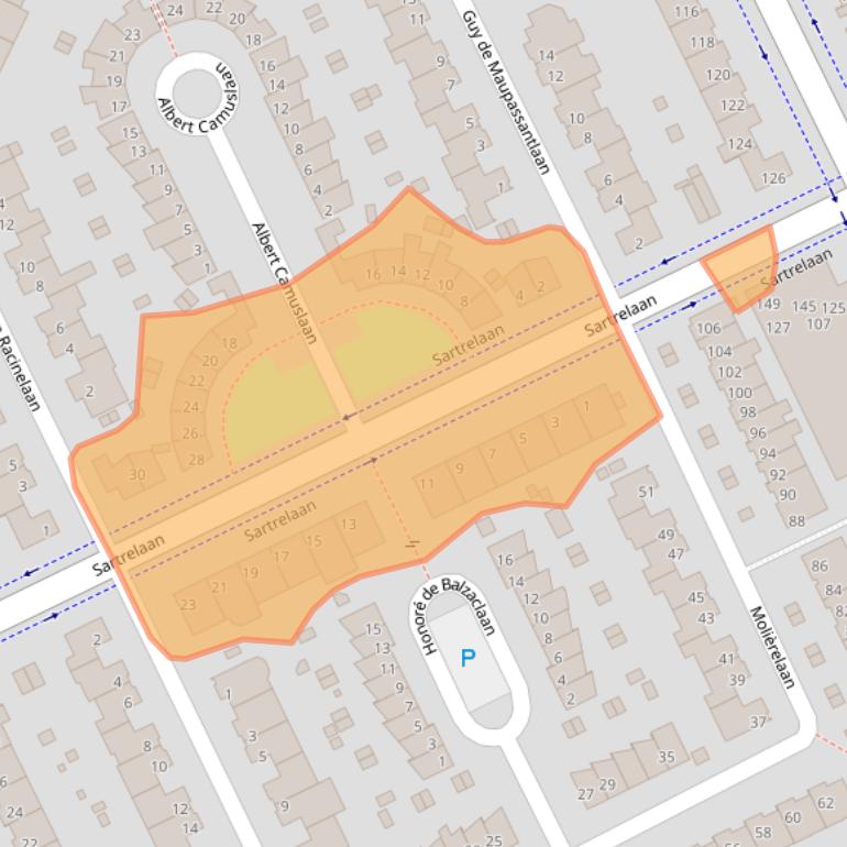 Kaart van postcodegebied 5629PL.