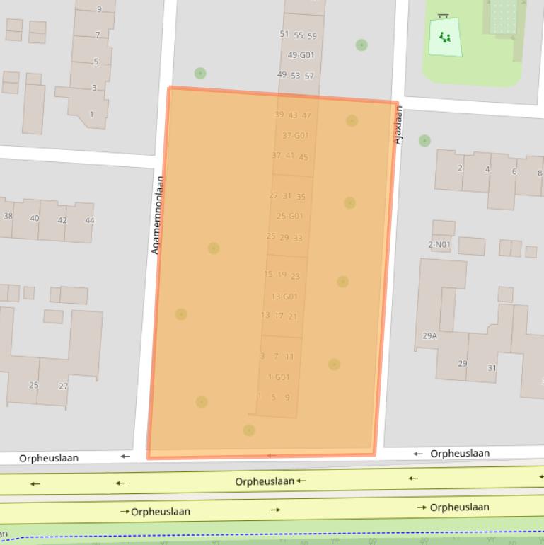 Kaart van postcodegebied 5631CA.