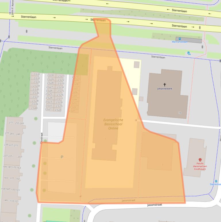 Kaart van postcodegebied 5631JB.