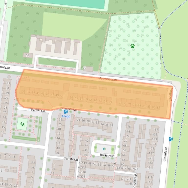 Kaart van postcodegebied 5632TJ.