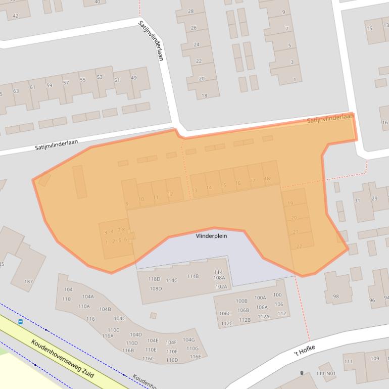 Kaart van postcodegebied 5641GA.