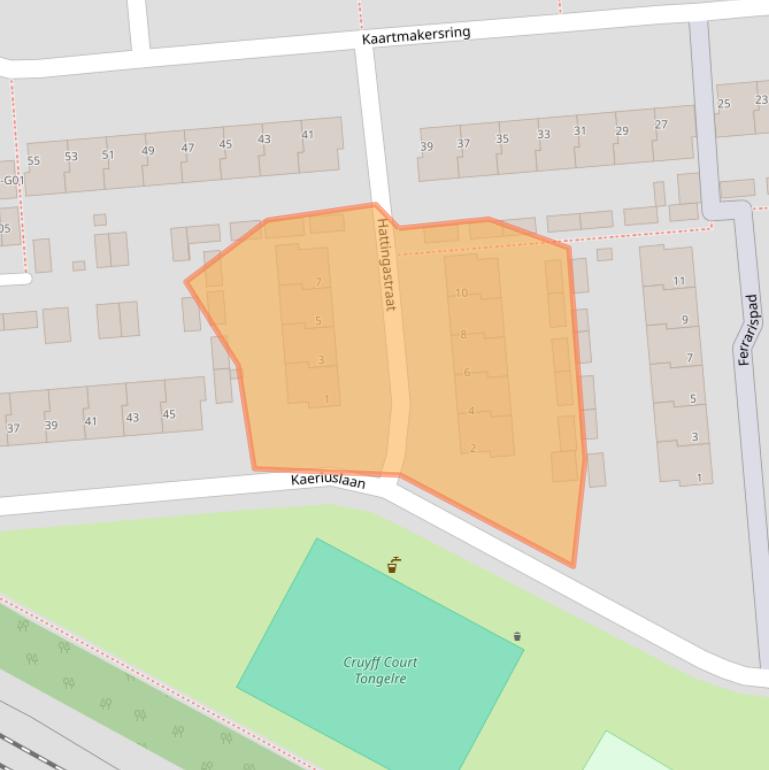 Kaart van postcodegebied 5641SC.