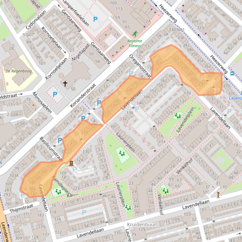 Kaart van postcodegebied 5643LR.