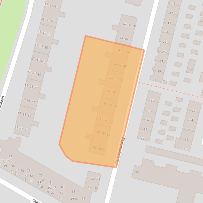 Kaart van postcodegebied 5643RG.