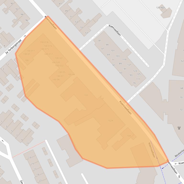 Kaart van postcodegebied 5651EZ.