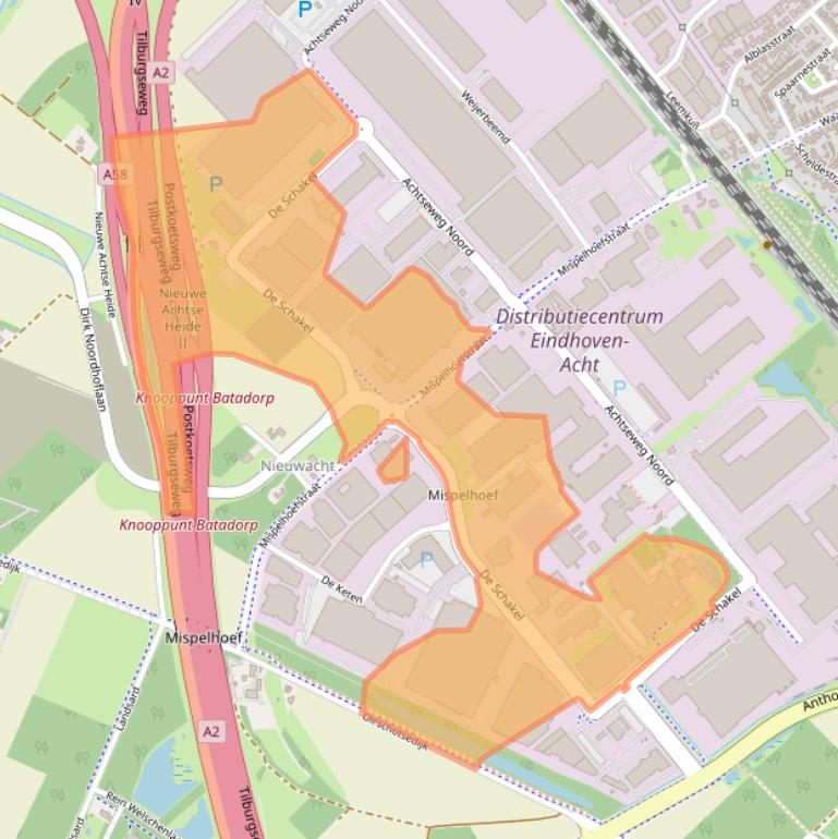 Kaart van postcodegebied 5651GH.