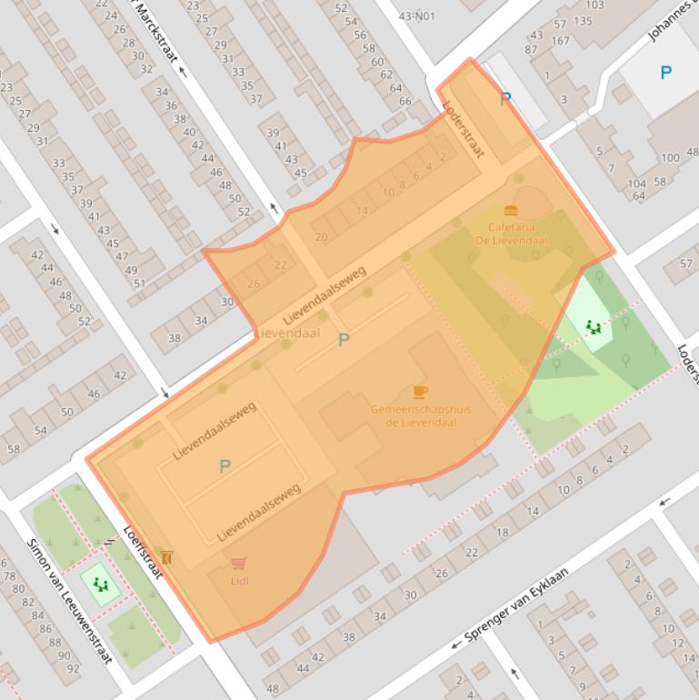 Kaart van postcodegebied 5652SB.