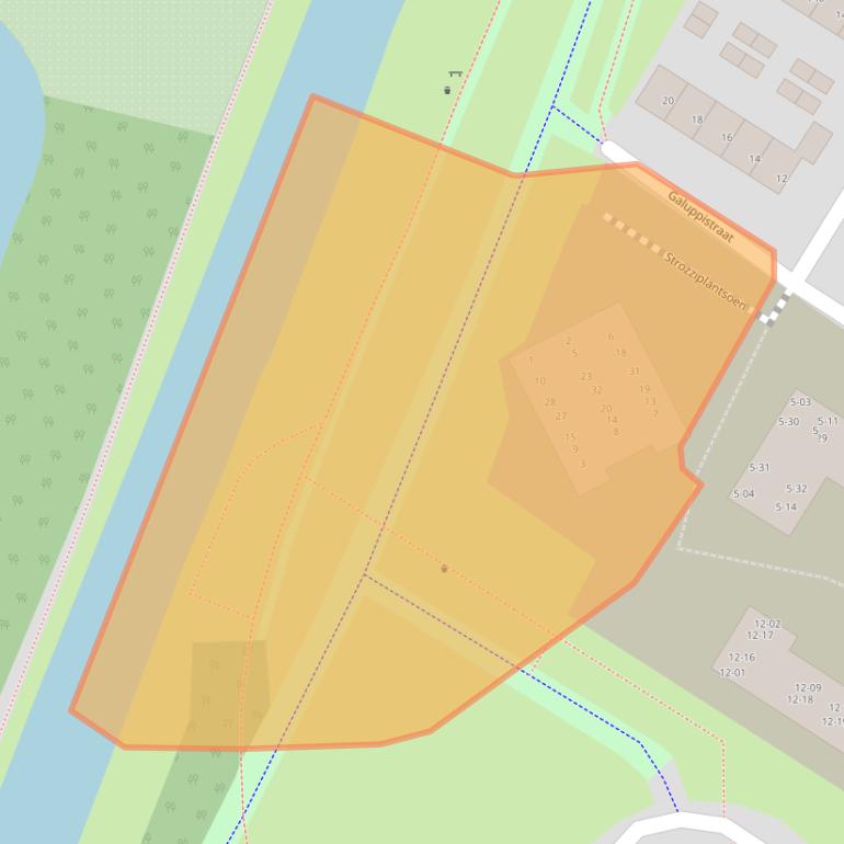 Kaart van postcodegebied 5653JP.