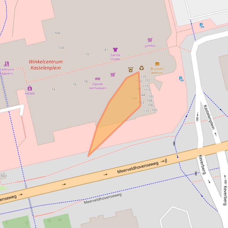 Kaart van postcodegebied 5653LV.