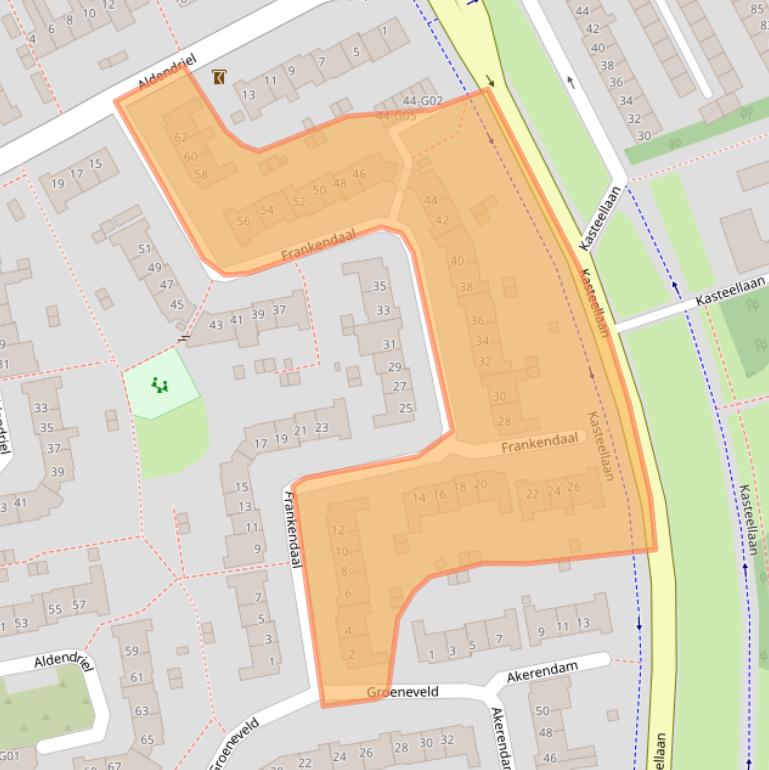 Kaart van postcodegebied 5653PE.