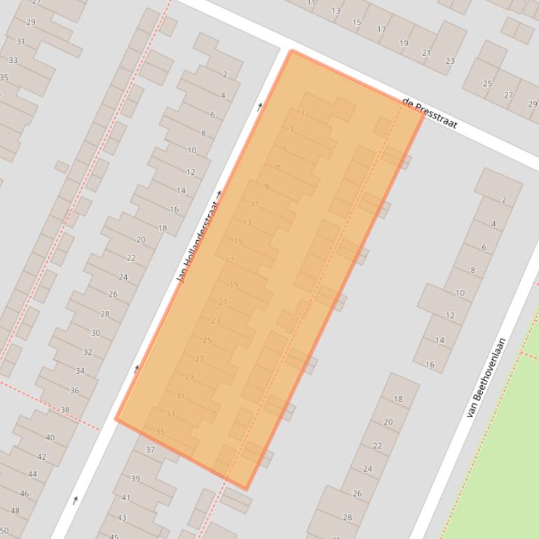 Kaart van postcodegebied 5654DP.